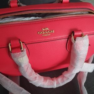 Authentic! Coach NWT hot pink crossbody bag mini!